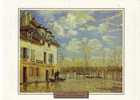 Reproduction De Barque Pendant L'inondation, D´Alfred Sisley (avec Fiche Explicative) - Other & Unclassified