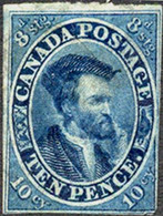 Canada #7 Mint Hinged 10c Jacques Cartier Of 1855 - Ongebruikt
