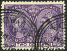 Canada #62 XF Used $2 Jubilee Issue Of 1897 - Gebruikt