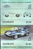 ST.VINCENT 1984. Car Sport Jaguar D-Type Issue:II $1.50. IMPERF Se-tenant PAIR  [non Dentelé,Geschnitten,no Dentado,non - St.Vincent (1979-...)