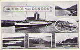 DUNOON - Multi-View PCd. - 1950s - ARGYLLSHIRE - Scotland - Argyllshire