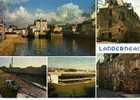 CPSM. LANDERNEAU. LES QUAIS. LES VIEUX QUARTIERS ET LA PISCINE. DATEE 1979. - Landerneau