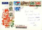 China Oversized Postal Stationary Registerd Airmail Cover With Excellent Stamps,Great Wall Of China Etc. - Brieven En Documenten