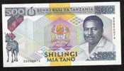 TANZANIA  TANZANIE  P21a   500  SHILLINGS    (1989)  Signature 3    XF - Tansania