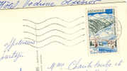 Andorre Andorra - Flamme à Vagues 1968 Sur Carte Entière - Maschinenstempel (EMA)