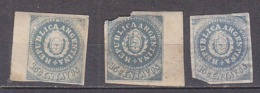 D0796 - ARGENTINA Yv N°7 * 3 TIMBRED DEFECTEUSES - Nuevos