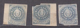 D0796 - ARGENTINA Yv N°7 * 3 TIMBRED DEFECTEUSES - Nuovi