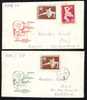 Ungaria 1958 Lutte Greco-Romane Et Libere  Very Rare  2x Cover FDC. - Ringen