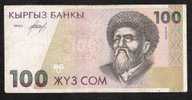 KYRGYSTAN  P12  100  SOM 1995  #AC Signature 1  VF  NO P.h. - Kirgizïe