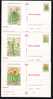 ROMANIA 1997 Entier Postaux Stationery 3x,POSTCARD,with Cactusses,cactus. - Sukkulenten