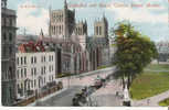 ROYAUME-UNI - ANGLETERRE - BRISTOL - CPA - Cathedral And Queen Victoria Statue, Bristol - Bristol