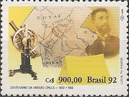 BRAZIL - EXPEDITION OF LUIS CRULS, CENTENARY 1992 - MNH - Unused Stamps