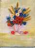 - BOUQUET DE FLEURS DANS UN VASE . HUILE SUR PANNEAU CONTREPLAQUE NON SIGNEE - Oils