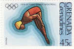 1976 Grenada-Grenadines - Olimpiadi Di Montreal - Plongeon