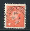 Canada Scott # 306 Used VF Railway Cancel Tor. Lon. & Windsor. Toronto London Windsor Partial CDS Nov 3 52 - Used Stamps