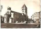 SAINT-GAUDENS-la Collégiale +parking  Voitures Années 50, - Saint Gaudens