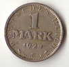 ALLEMAGNE 1 MARK ARGENT 1924F - 1 Mark & 1 Reichsmark