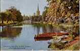 GRANDE-BRETAGNE:1956:Stra Tford Upon Avon:The Avon And Holy Trinity Church..Carte Envoyée à Temploux.Couleur. - Stratford Upon Avon