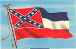 State Flag Of Mississippi, Deep South Card, Publ. Deep South Specialties, Jackson, Miss. - Jackson