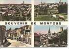 SOUVENIR DE MONTCUQ-multivues-vue Générale, La Grand Rue, église St Privat - Montcuq