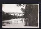 30 REMOULINS Pont Du Gard, Carte Photo, Animée, Pecheur, 193? - Remoulins