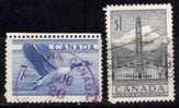 Canada 1952 N°Y.T. : 255 Et 256 Obl. - Oblitérés