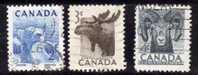 Canada 1953 N°Y.T. : 257 à 259 Obl. - Used Stamps