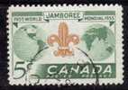 Canada 1955 N°Y.T. : 283 Obl. - Oblitérés