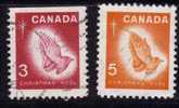 Canada 1966 N°Y.T. : 375 Et 376 Obl. - Oblitérés