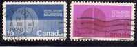 Canada 1970 N°Y.T. : 434 Et 435 Obl. - Gebraucht