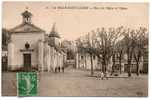 Carte Postale Ancienne La Celle Saint Cloud - Place De L'Eglise Et L'Eglise - La Celle Saint Cloud