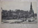 Princes Street Showing Scott Monument And Castle, Edinburgh Horse Racing Musselburgh Postmark - Midlothian/ Edinburgh