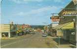 Courtney BC Canada On C1950s/60s Vintage Street Scene Postcard, Jewelers Sign, Autos - Vancouver