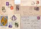 MONACO-LOT DE 6 DOCUMENTS - Postmarks