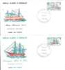 FDC 434  NOUVELLE CALEDONIE  N° 459; 460  BATEAUX ANCIENS - FDC