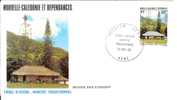 FDC 435  NOUVELLE CALEDONIE  N° 461  TRIBU D´ATEOU - HABITAT - FDC