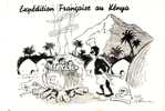 Kenya - Expédition Française Au Kénya (canibalisme) Illustration De J. Perard - Kenia