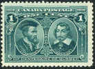 Canada 97 XF Mint Hinged 1c Quebec Tercentenary From 1908 - Nuovi