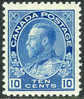 Canada 117 XF Mint Hinged 10c Blue George V From 1925 - Ongebruikt