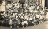 FOURAS Ou Environs (17) Carte Photo Fete Groupe D'enfants Superbe Animation Bal Pierrot - Fouras-les-Bains