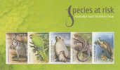 Australia-2009 Species At Risk Souvenir Sheet MNH - Hojas, Bloques & Múltiples