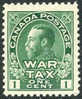 Canada MR1 Mint Never Hinged 1c War Tax From 1915 - Oorlogsbelastingen