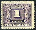 Canada J1 Mint Hinged 1c Postage Due From 1906 - Impuestos