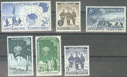 AUSTRALIEN ANTARCTIC TERRITORY..1957-1961..Michel # 1-6...MNH...MiCV - 18 Euro. - Unused Stamps