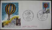 1971 FRANCE FDC 100 YEARS OF BALLON POST IN WAR - Autres (Air)