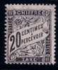 TAXE-N°17 - 20 C NOIR BANDEROLE - COTE 150€ - TRES FRAIS -OBLITERATION LEGERE - 1859-1959 Afgestempeld