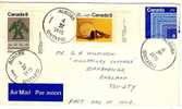 Carta, Entero Postal , Aérea. AURORA-ONTARIO ( Canada)  1975., Cover ,lettre - Airmail