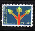 Liechtenstein 1967 Surtax For Development Assistance Growth Symbol MNH - Ongebruikt