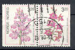 Norway 1990 Mi. 1040-41  3.20 Kr Orchideen Orchids Blumen Flowers Paare Pair !! - Gebraucht