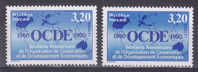 VARIETE   OCDE  NEUFS LUXES VOIR DESCRIPTIF - Unused Stamps